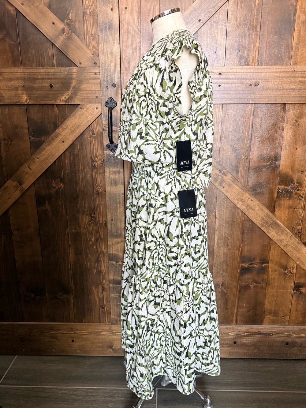 NEW MISA Los Angeles Itzel Skirt & Alina Top Cotton Abstract Floraburst Size S/M - Picture 9 of 16